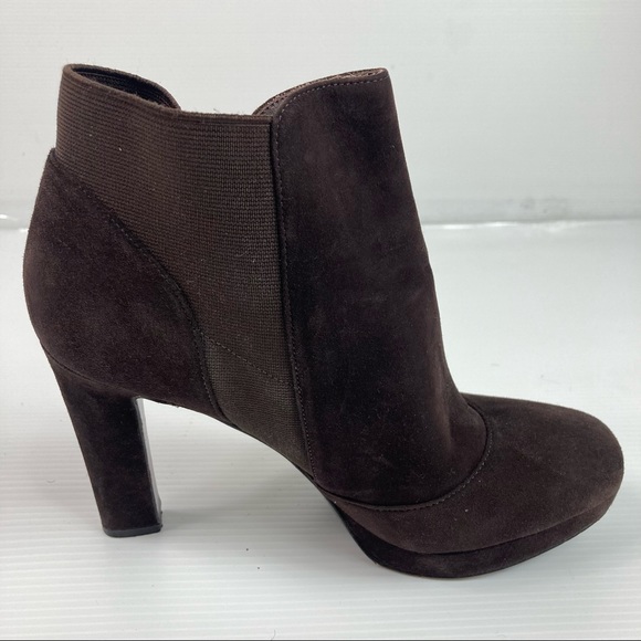 VIA SPIGA Women suede leather Heeled platform bootie size 7M US - Picture 2 of 7